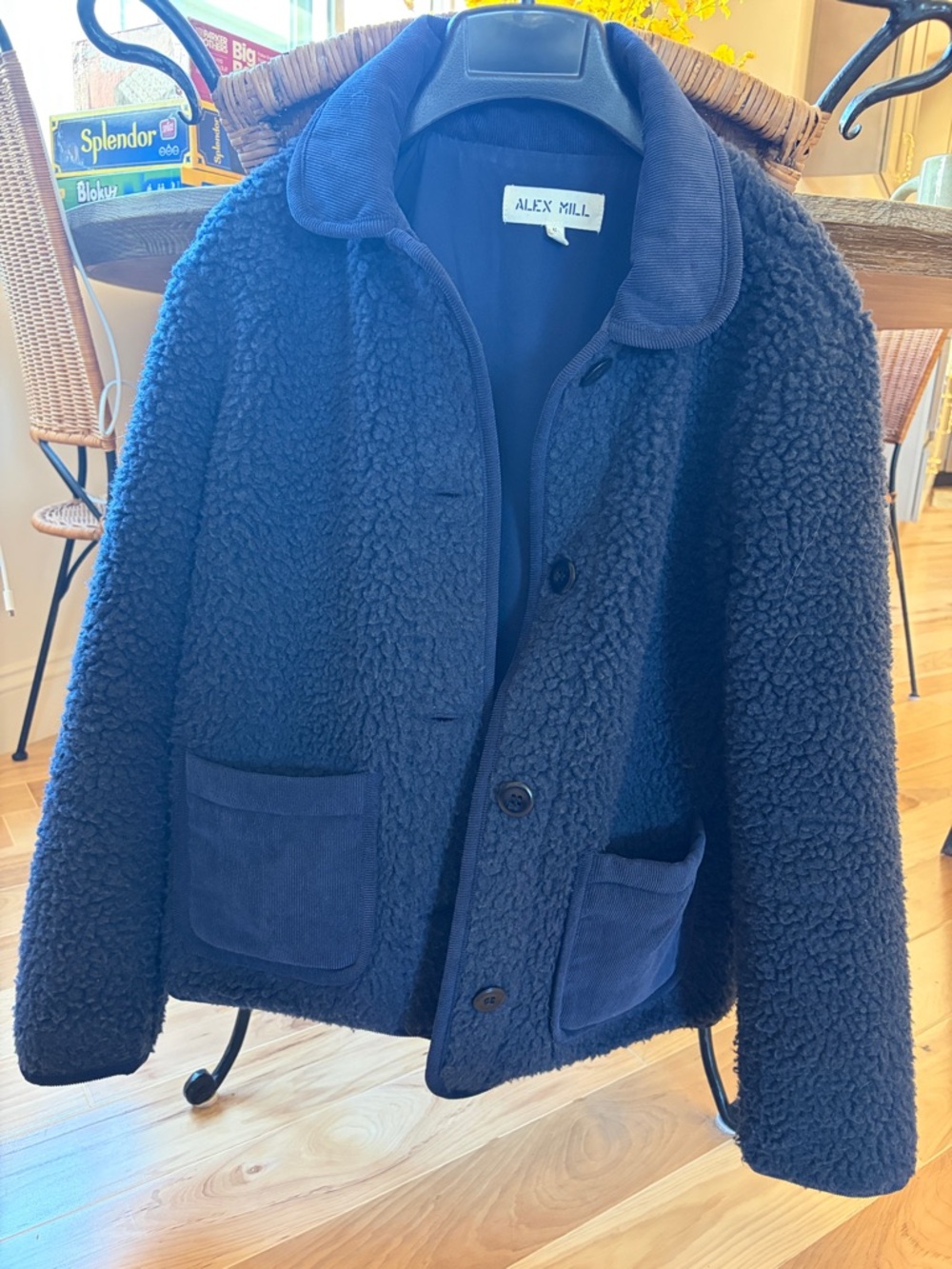 Alex Mill Navy Sherpa Jacket